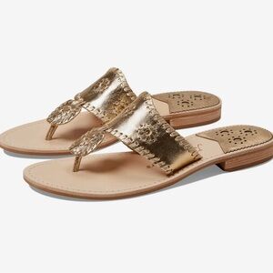 JACK ROGERS JACKS GOLD SANDAL